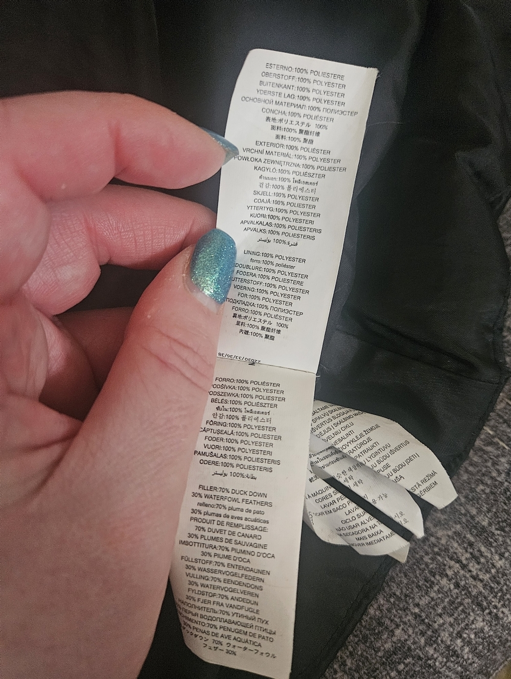 Lightweight Down/Feather Filled Micheal Kors Oversized Black Puffer Long Jacket. - Picture 8 of 16